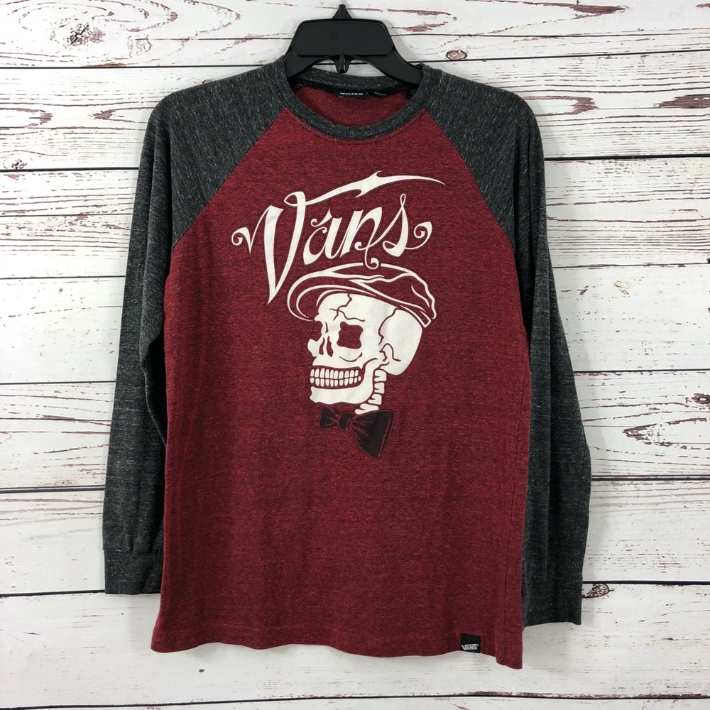 VANS Raglan Baseball Style Shirt Youth Boys XL